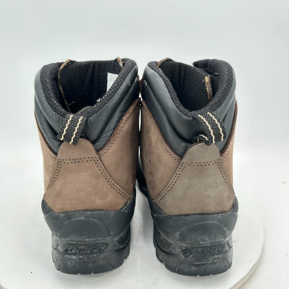 Salomon Women Size 8 Brown Black Contagrip Full Leather Hiking Boot - Picture 5 of 13
